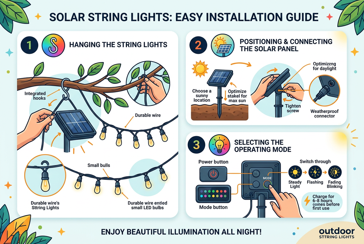 Installation guide infographic - step-by-step setup instructions