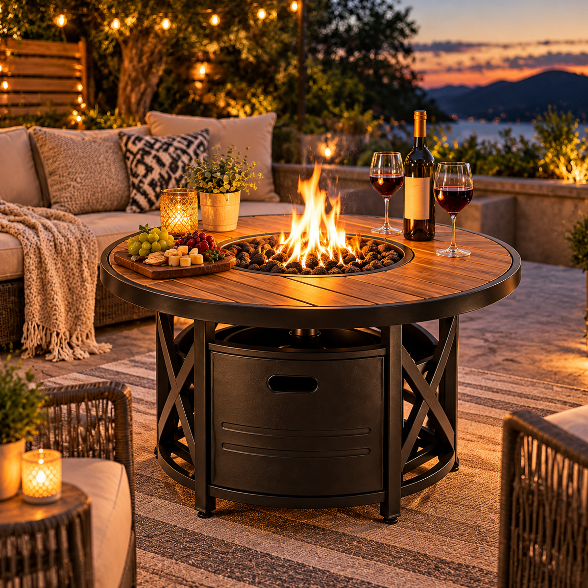 FireHaven Premium Portable Outdoor Fire Pit Table