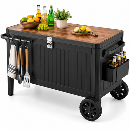 AquaHaven Premium Portable Outdoor Cooler Table