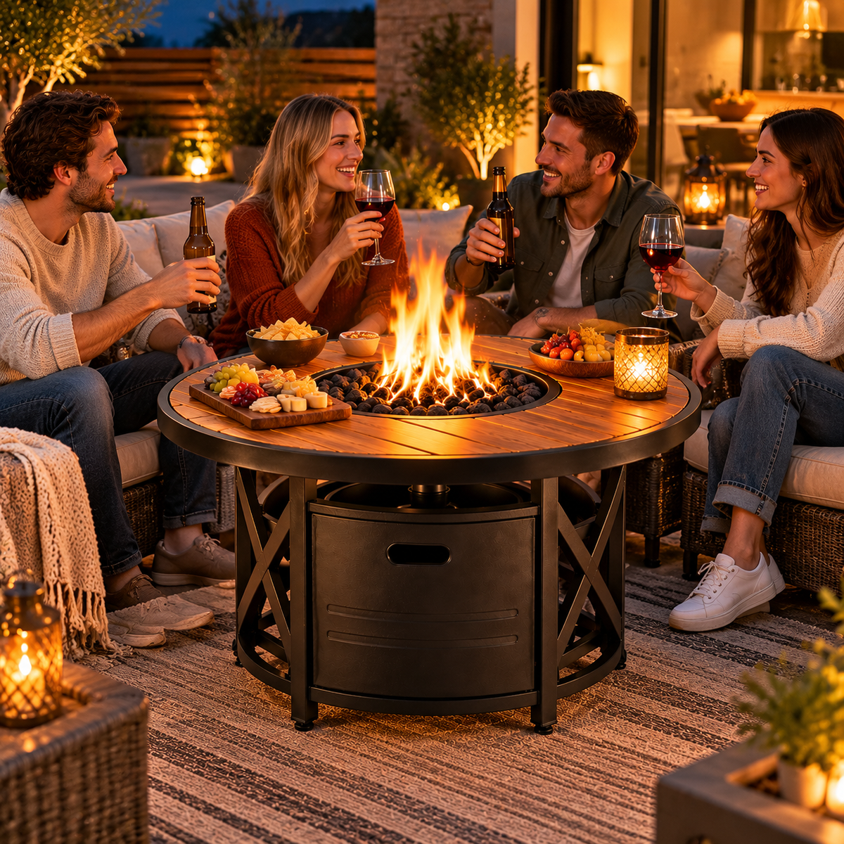 FireHaven Premium Portable Outdoor Fire Pit Table