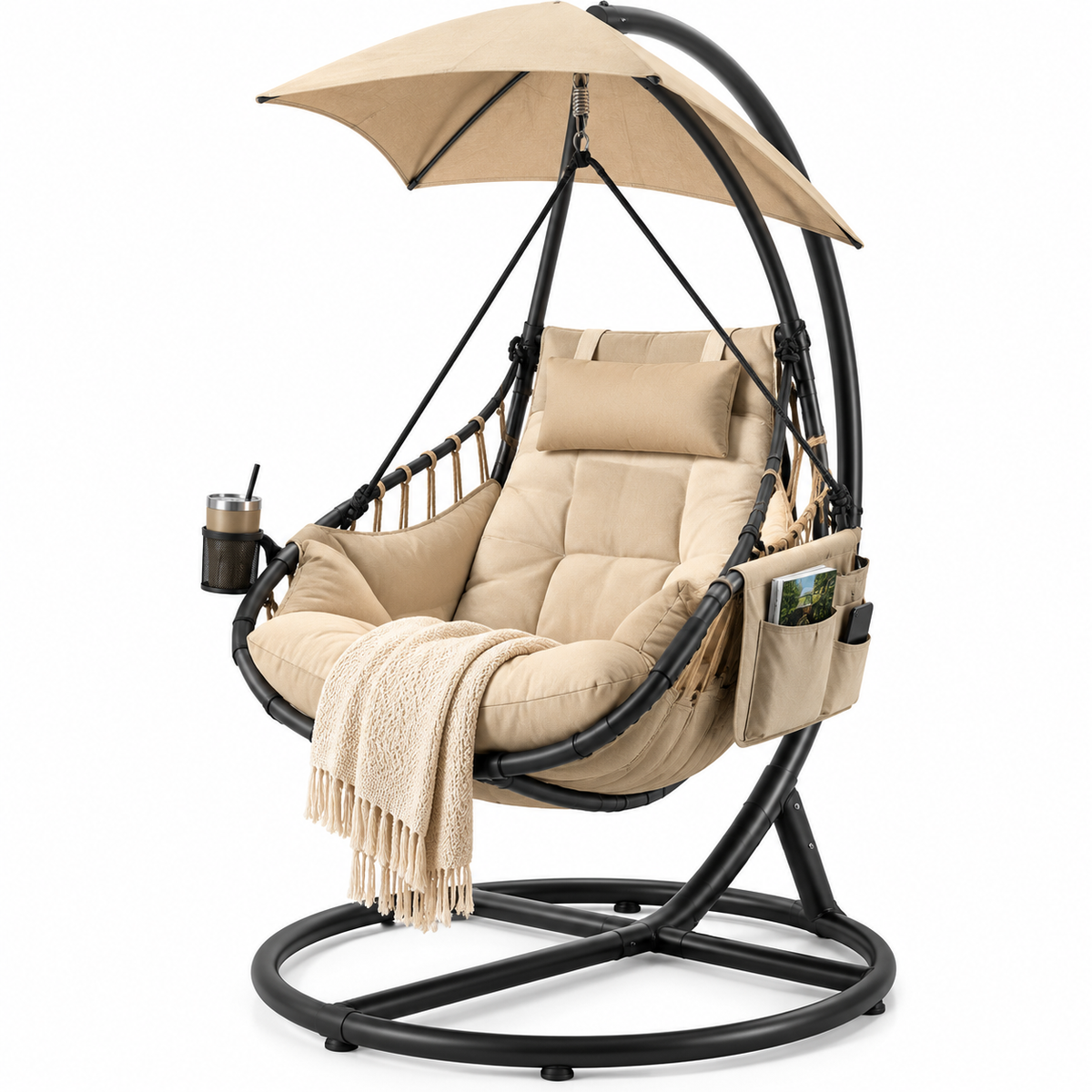 CozyNest Premium Outdoor Hammock Lounge Chair