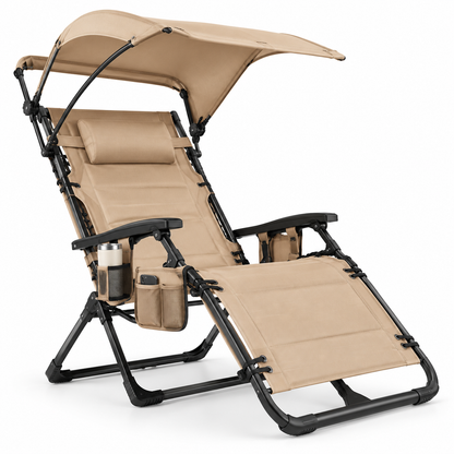 ShadeNest Premium Portable Outdoor Canopy Lounge Chair